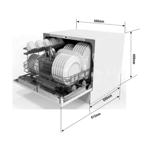 Посудомоечная машина EXITEQ EXDW-T502 - Размер