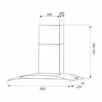 Вытяжка кухонная EXITEQ EX-1255 - Схема монтажа