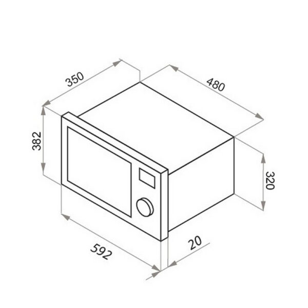 Микроволновая печь MAUNFELD XBMO202SB - схема монтажа