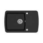 Мойка AquaSanita Lira SQL 101 601 AW black metallic