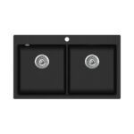 Мойка AquaSanita Magna SQM 200 601 AW black metallic