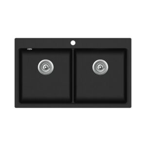 Мойка AquaSanita Magna SQM 200 601 AW black metallic