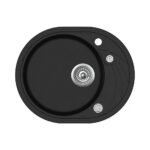 Мойка AquaSanita Clarus SR 102 601 АW black metallic