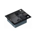 Мойка со стеклом ZorG GL 6051 black-grafit