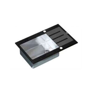 Мойка со стеклом ZorG GL 7851 black