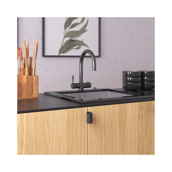 Мойка со стеклом ZorG GS 6750-2 black