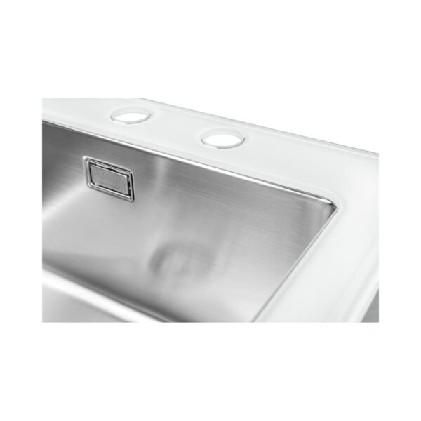 Мойка со стеклом ZorG GS 5553 white