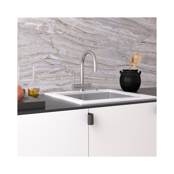 Мойка со стеклом ZorG GS 5553 white