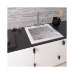 Мойка со стеклом ZorG GS 6250 white