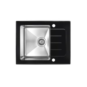 Мойка со стеклом ZorG GS 6250 black
