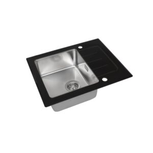 Мойка со стеклом ZorG GS 6250 black