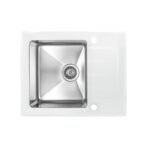 Мойка со стеклом ZorG GS 6250 white