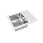 Мойка со стеклом ZorG GS 6250 white