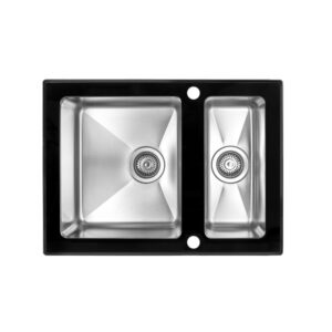Мойка со стеклом ZorG GS 6750-2 black