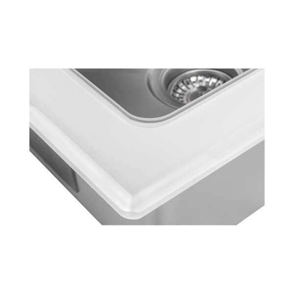 Мойка со стеклом ZorG GS 6750-2 white