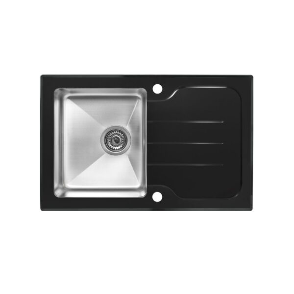 Мойка со стеклом ZorG GS 7850 black