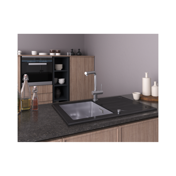 Мойка со стеклом ZorG GS 7850 black