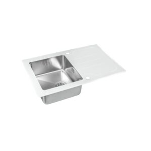 Мойка со стеклом ZorG GS 7850 white