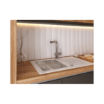 Мойка со стеклом ZorG GS 6750-2 white
