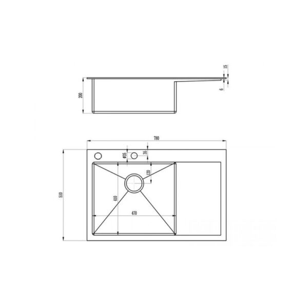 Мойка ZorG INOX RХ 7851 L