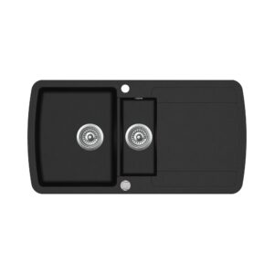 Мойка AquaSanita Lira SQL 151 601 AW black metallic