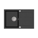 Мойка AquaSanita Tesa SQT 101 601 AW black metallic