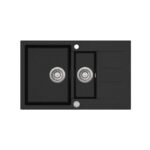 Мойка AquaSanita Tesa SQT 151 601 AW black metallic