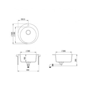 Мойка AquaSanita Clarus SR 100 220 W argent - Схема установки