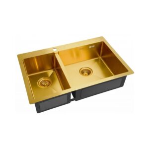 Мойка ZorG INOX -PVD SZR 78-2-51 R BRONZE