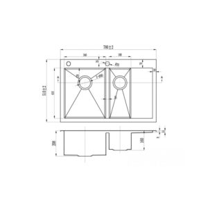 Мойка ZorG INOX Х 5178-2 L