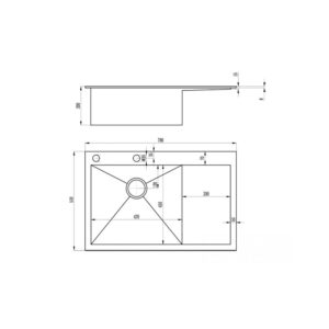 Мойка ZorG INOX Х 7851 L