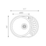 Мойка ZorG ZCL 5845 OV микродекор