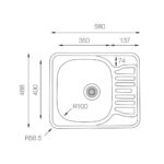 Мойка ZorG ZCL 5849 микродекор