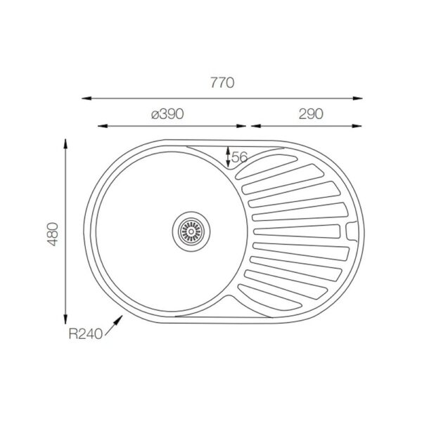 Мойка ZorG ZCL 7748 OV микродекор