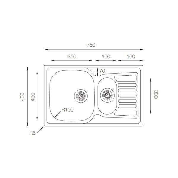 Мойка ZorG ZCL 7848-2 микродекор