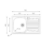 Мойка ZorG ZCL 7848 микродекор
