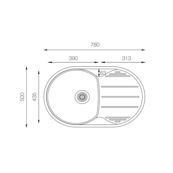Мойка ZorG ZLL 7850 OV микродекор