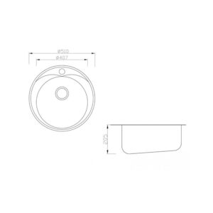 Мойка ZorG INOX ZR 510/205