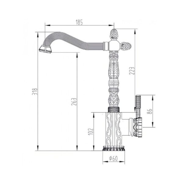 Смеситель для кухни A 117 K ВR