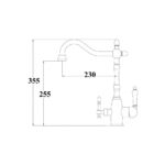 Смеситель для кухни ZorG ZR 312 YF-33 белый