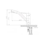 Смеситель для кухни ZorG ZR 400 KF-12  чёрный металл