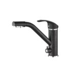 Смеситель для кухни ZorG Steel Hammer SH 321 черный + хром