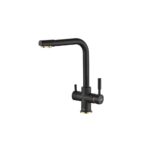 Смеситель для кухни ZorG Steel Hammer SH 552 черный + бронза
