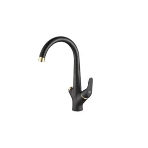 Смеситель для кухни ZorG Steel Hammer SH 815 черный + бронза