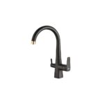 Смеситель для кухни ZorG Steel Hammer SH 819 черный + бронза