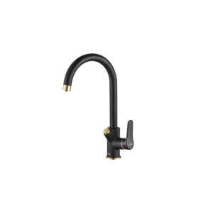 Смеситель для кухни ZorG Steel Hammer SH 901 черный + бронза