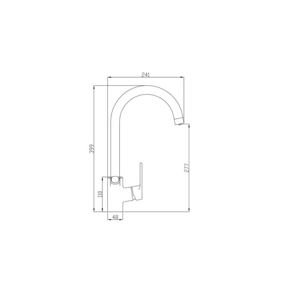 Смеситель для кухни ZorG Steel Hammer SH 901 хром