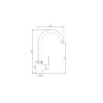 Смеситель для кухни ZorG Steel Hammer SH 901 черный + бронза