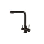 Смеситель для кухни ZorG Steel Hammer SH 801 INOX GRAFIT PVD
