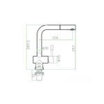 Смеситель для кухни ZorG INOX SZR 0912 VITIS с лейкой